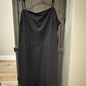 Express Black Strapless Dress